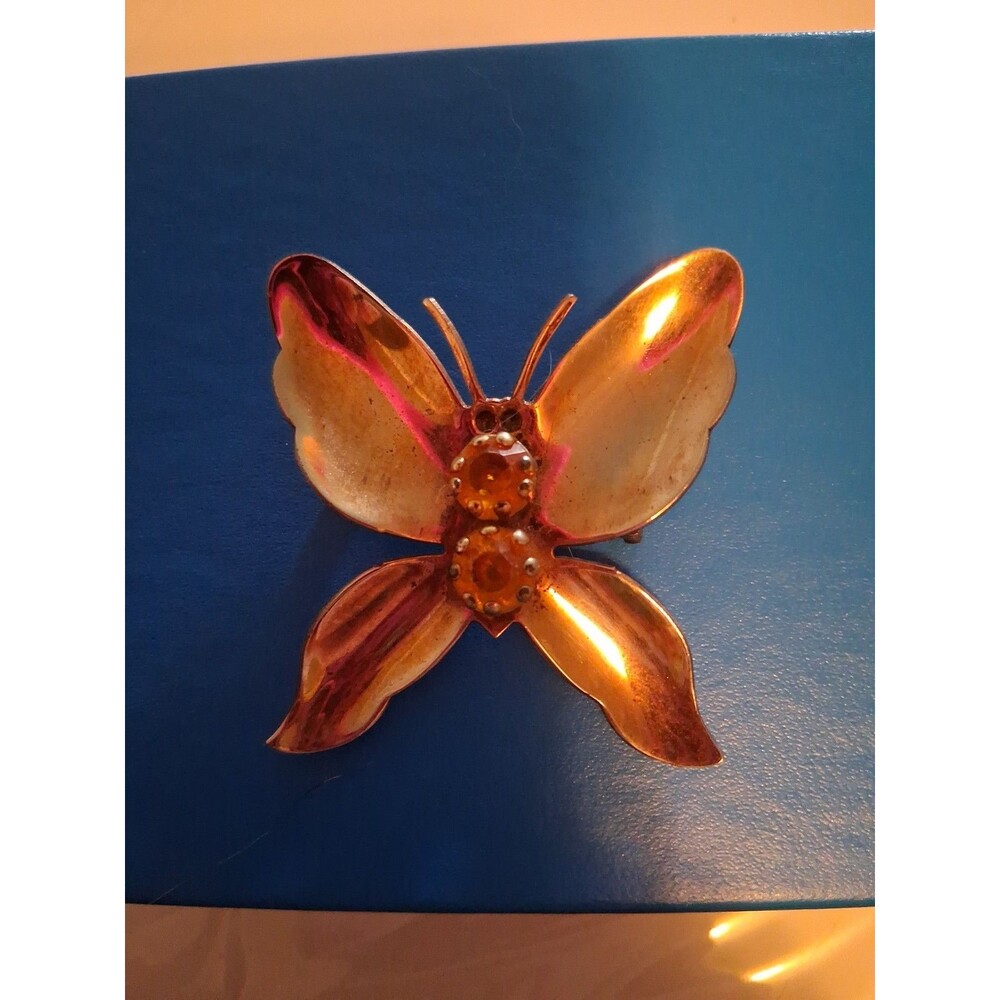 VINTAGE LARGE  BUTTERFLY BROOCH PIN